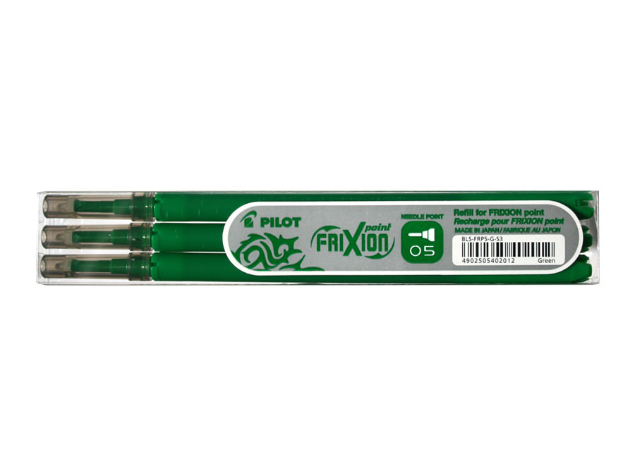 Wkład Frixion Point 0,5 mm. zielony (3 szt.) Pilot