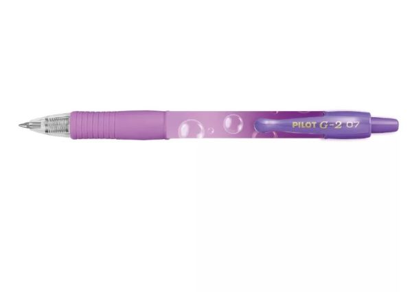 Długopis żelowy Pilot G2 Bubble fioletowy ( wkład niebieski)  PIBLG27TRB-PUG-L