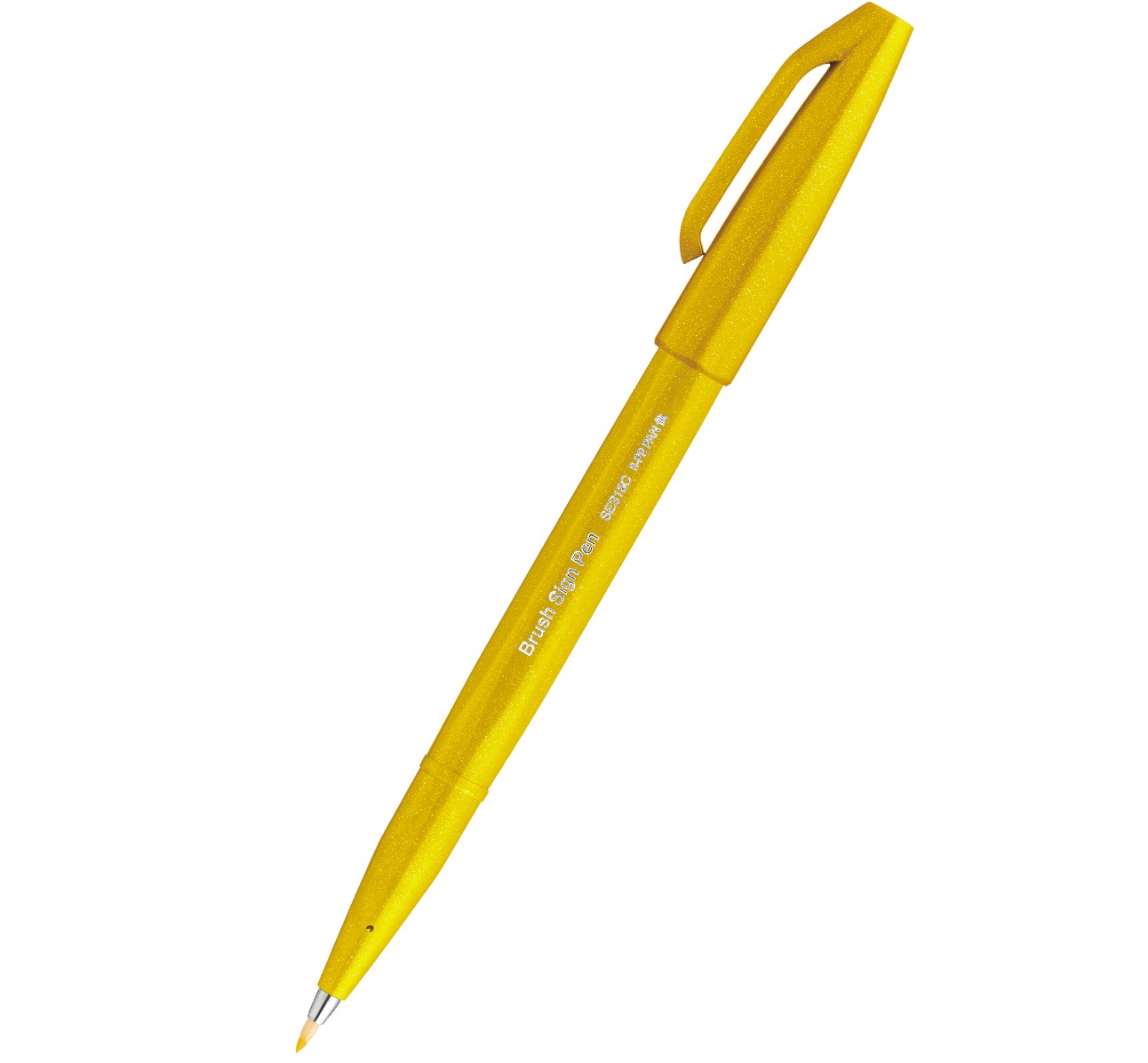 Pisak Brush Sign Pen SES15C-G Pentel żółty