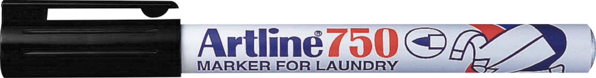 Marker do tkanin permanentny AR-750 czarny Toma