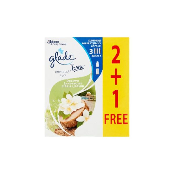 Glade (Brise) Mini spray zapas 10ml (2+1) Drzewo Sandałowe z Bali i Jaśmin