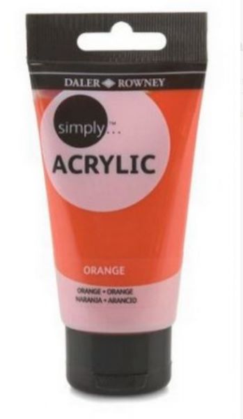 Farba akryl. Simply Acrylic 75ml pomarańczowa 126975660 FILA