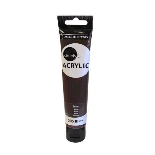 Farba akrylowa Simply Acrylic 75ml brązowa 126975205 FILA