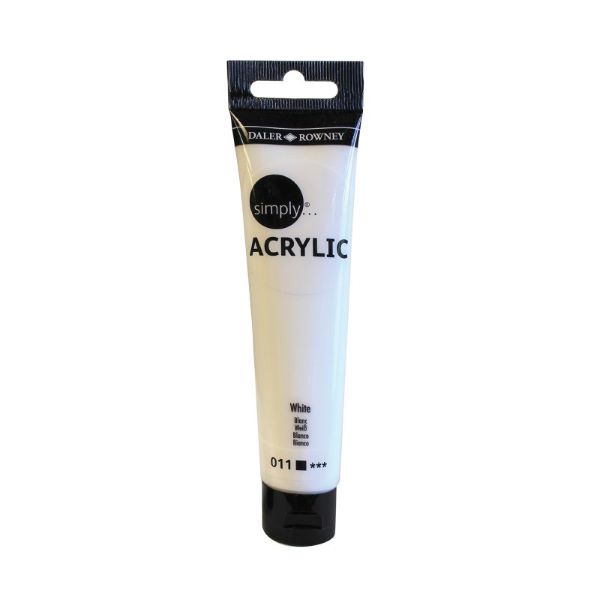 Farba akryl. Simply Acrylic 75ml biała 126975011 FILA