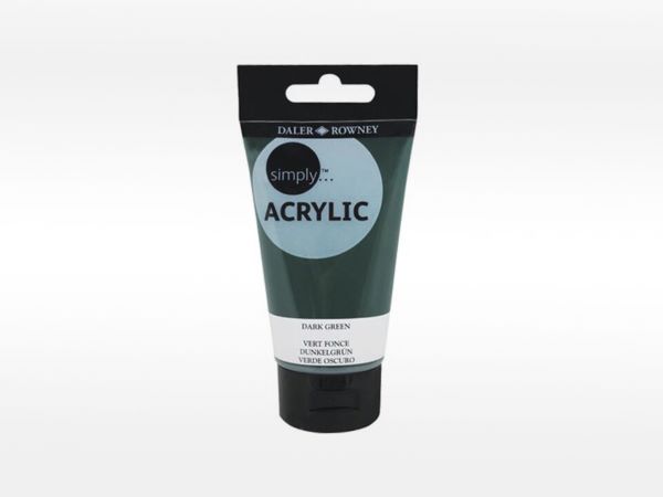 Farba akryl. Simply Acrylic 75ml dark green 126975386 FILA