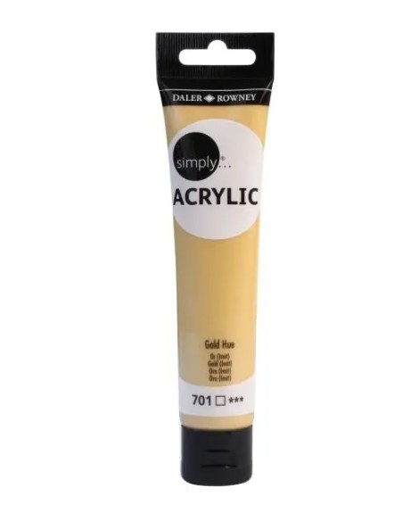 Farba akryl. Simply Acrylic 75ml złota 126975701 FILA