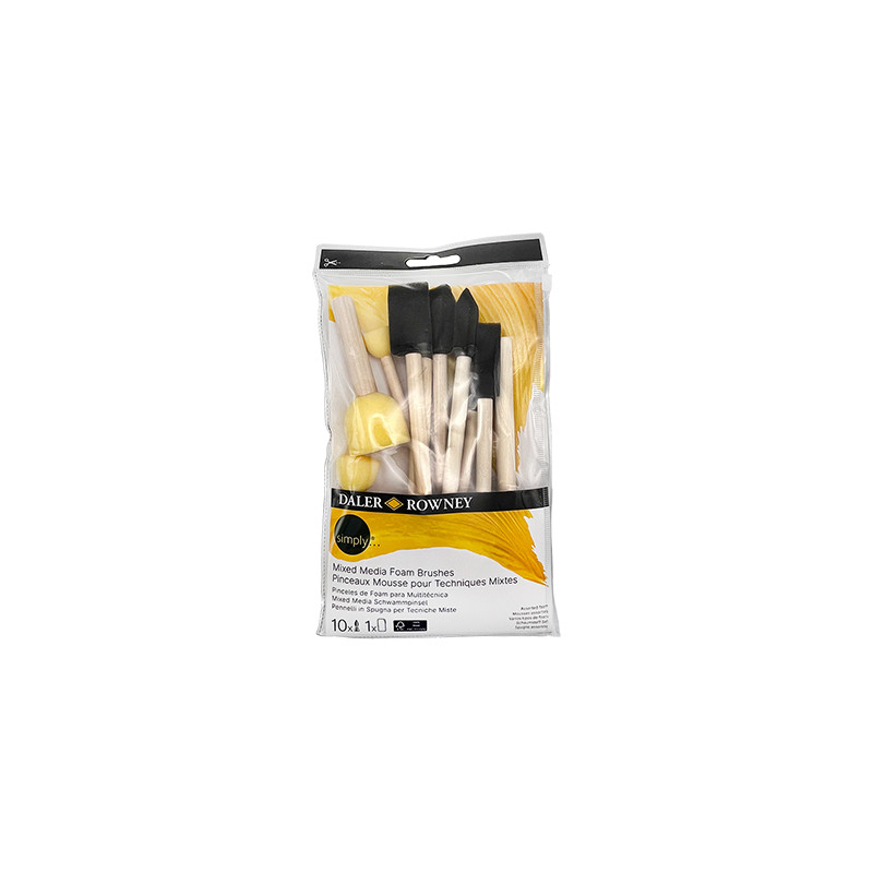 Zestaw pędzli gąbkowych Daler Rowney 10szt 216650210