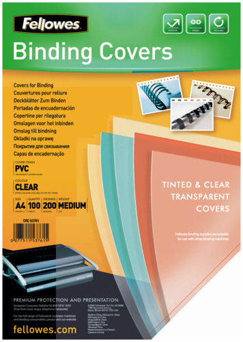 Folia do bindowania Fellowes A4/200mic przezroczysta