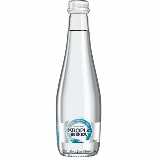 Woda Kropla Beskidu NGAZ szklana but. 330ml