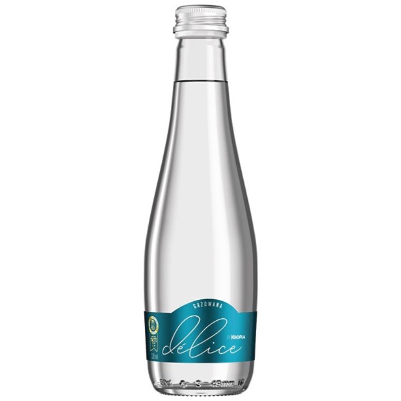 Woda Kropla Beskidu  Delice l.gaz szklana but. 330ml