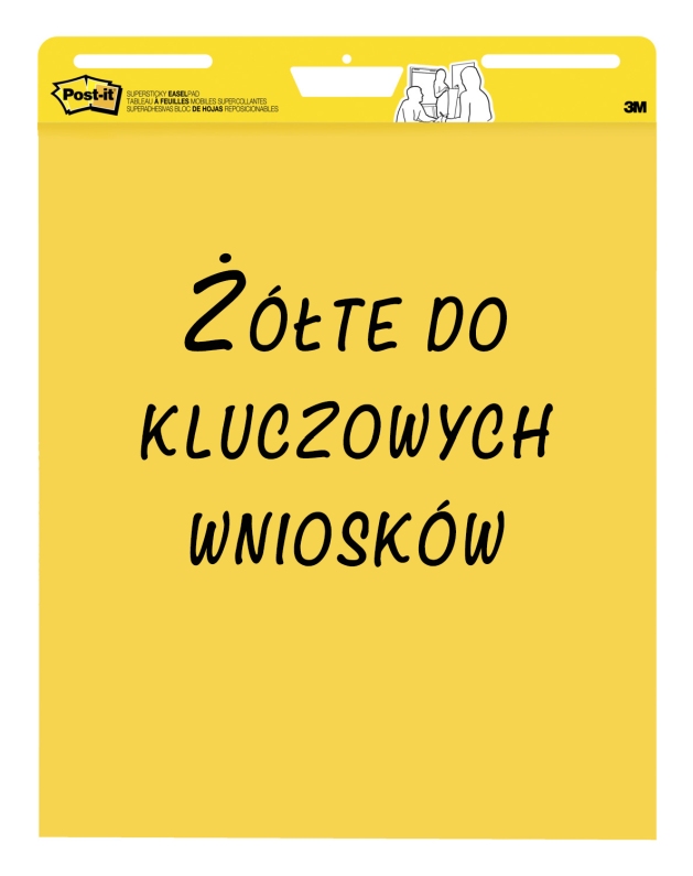 Blok na flipchart Post-it samoprzylepny gładki 25k
