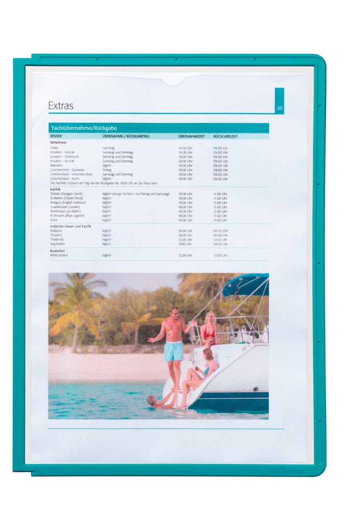 Panel informacyjny Durable Sherpa zielony