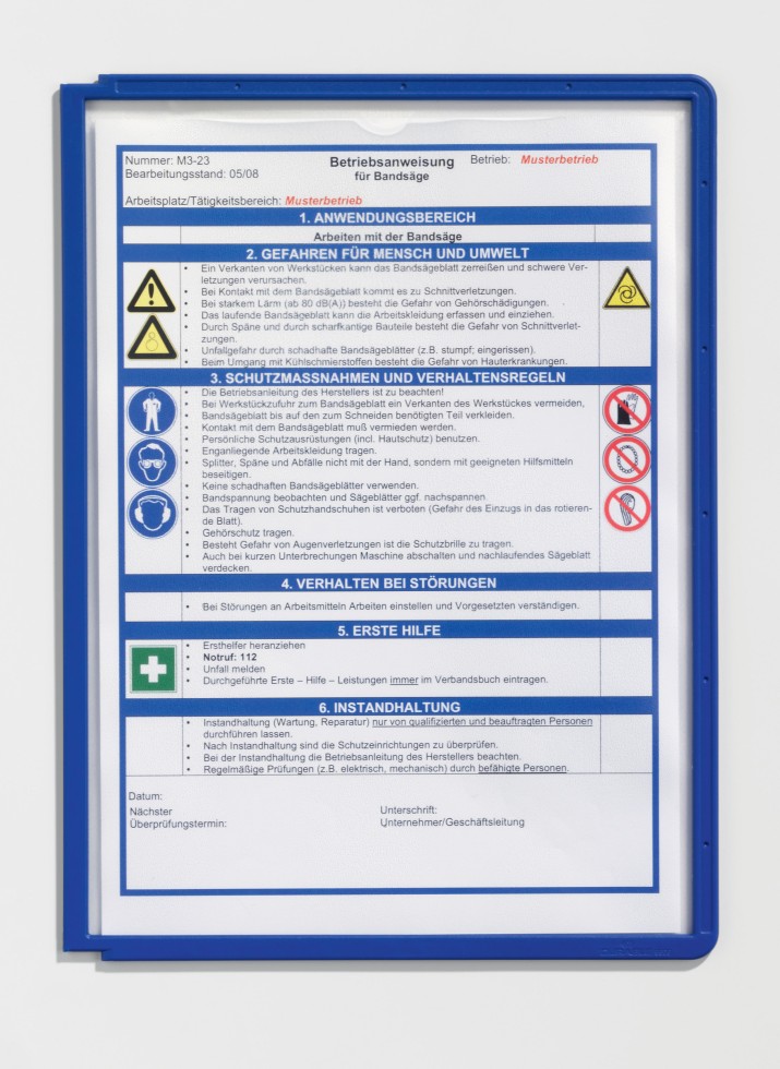 Panel informacyjny Durable Sherpa 5606 granat