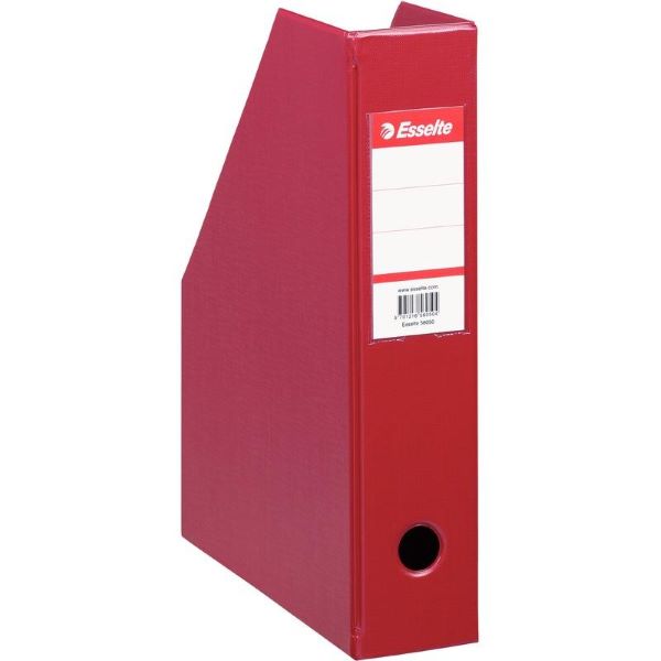Pojemnik PCV ścięty składany A4/ 70 bordowy Esselte