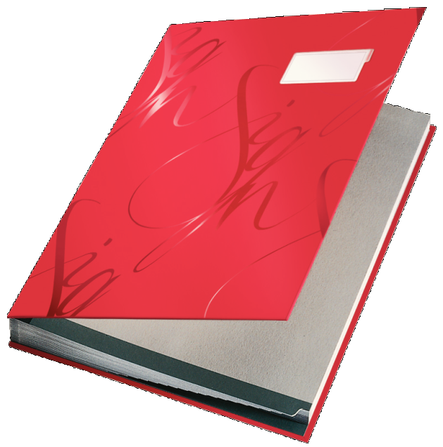 Teczka do podpisu Esselte 18 przegródek czerwona