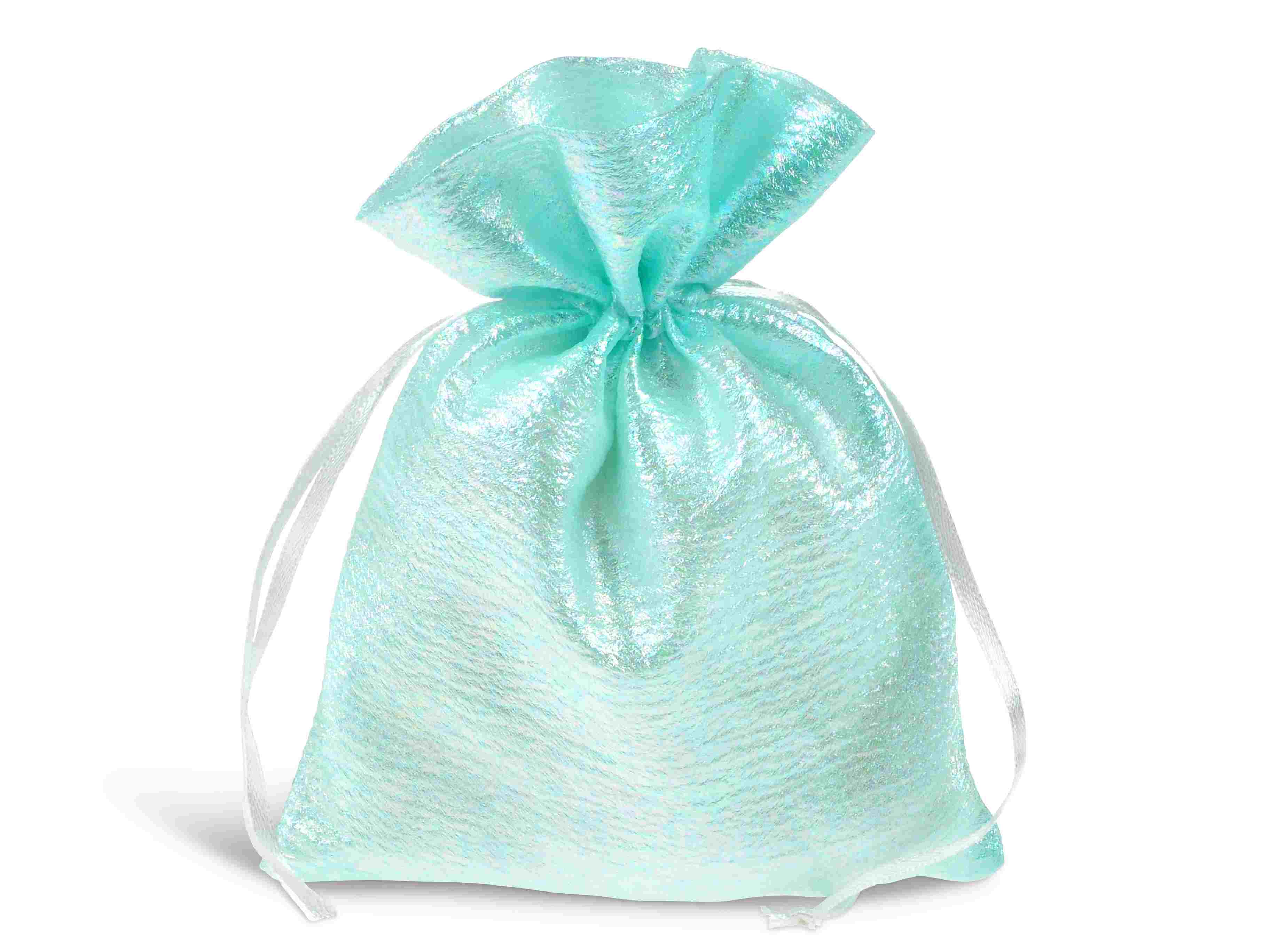 Worek materiałowy na prezent perłowy 10x12cm mix kolorów 5800726 MFP