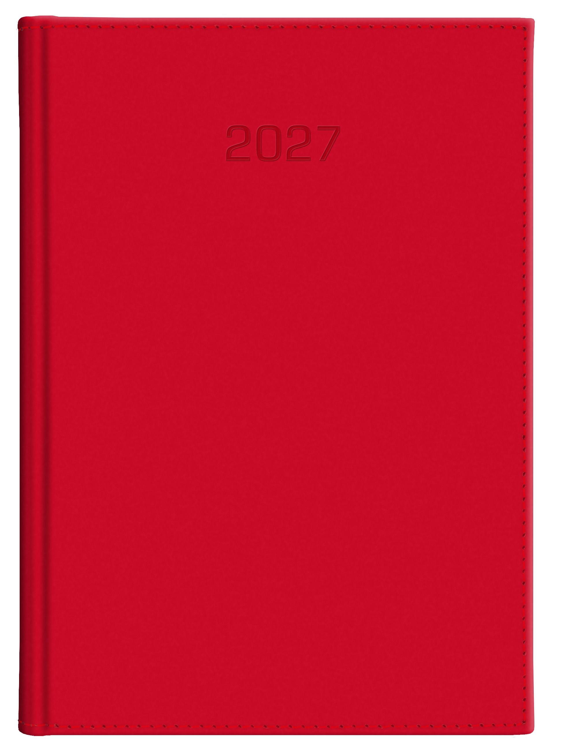 Kalendarz A5 książkowy tygodniowy VIVELLA czerwony Wokół Nas  216 A5TB