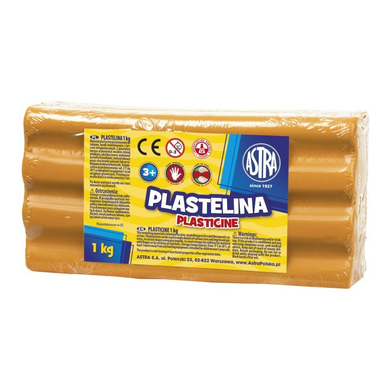 Plastelina Astra 1 kg pomarańczowa
