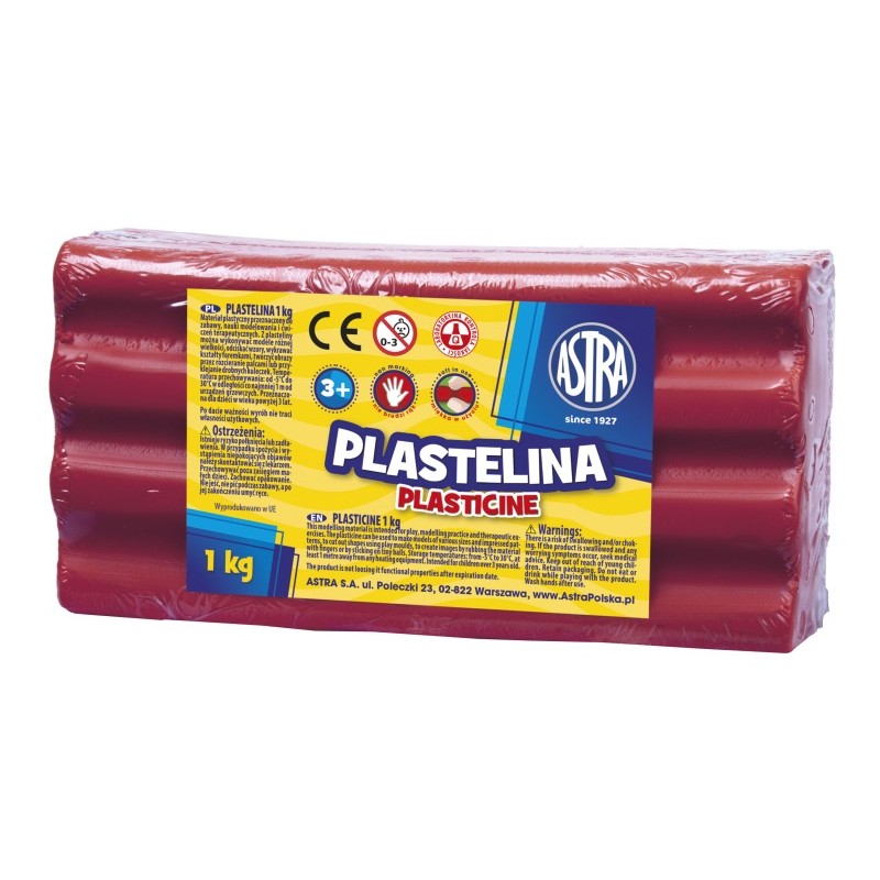 Plastelina Astra 1 kg różowa  303111008