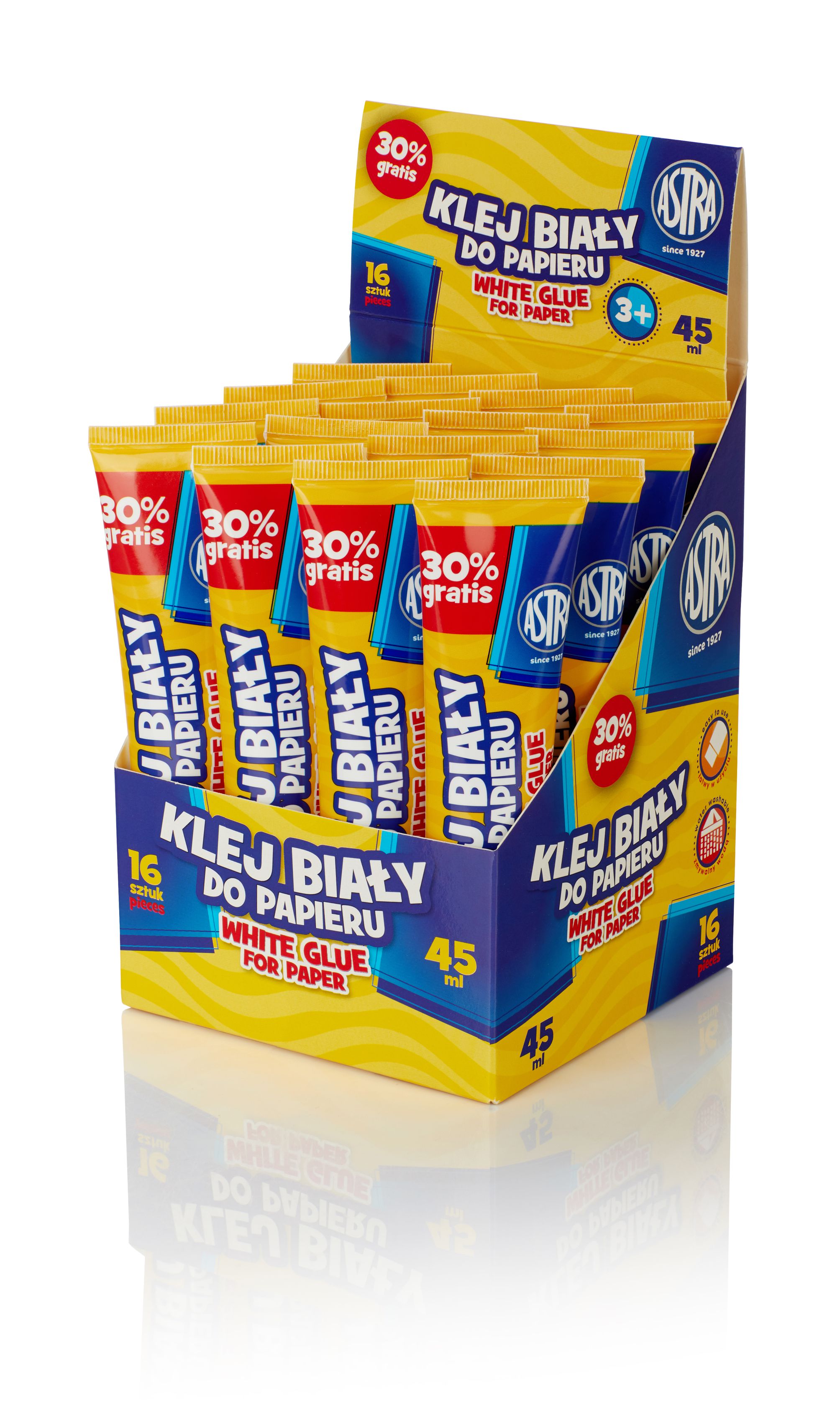 Klej biały tuba 45ml Astra