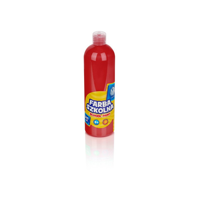 Farba szkolna Astra 500 ml czerwona