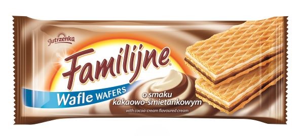 Wafle familijne kakaowo-śmietankowe 180g