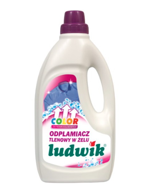 Odplamiacz tlenowy w żelu 1L Ludwik Color