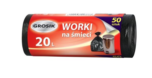 Worki na śmieci  20l (50szt) GROSIK