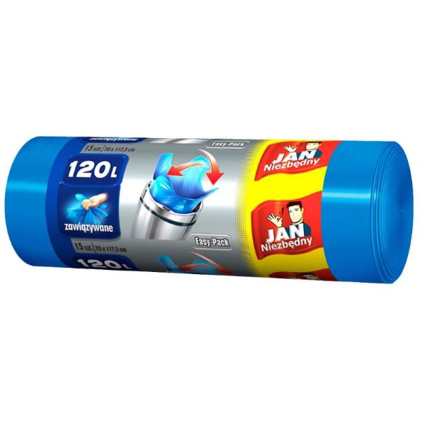 Worki na śmieci 120l (15) Easy-pack Jan Niezbędny