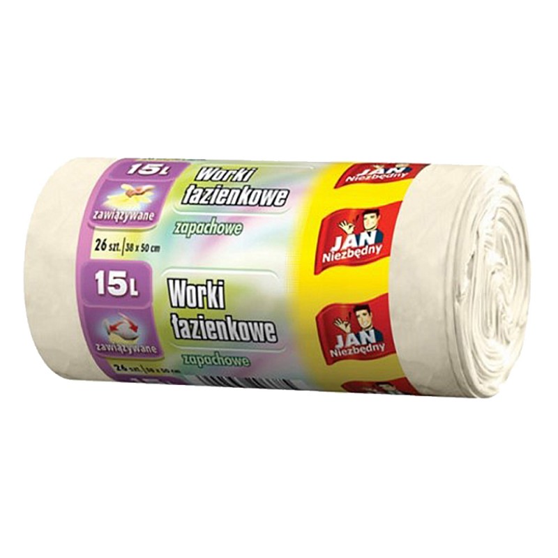 Worki łazienkowe  zawiąz LD / 15L 26szt. Jan Niezbędny