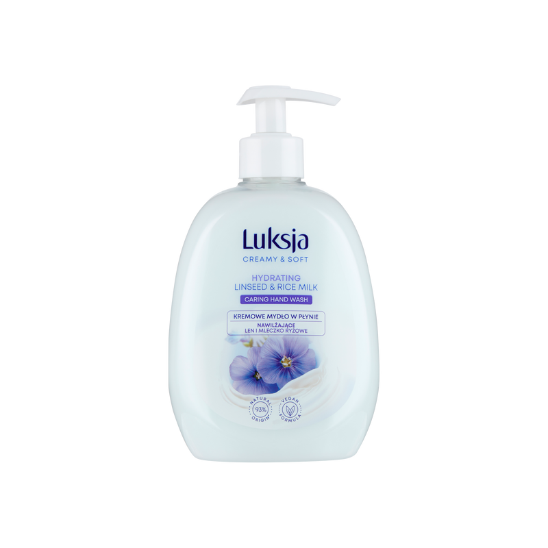 Mydło w płynie 500ml z dozownikiem Linseed Luksja