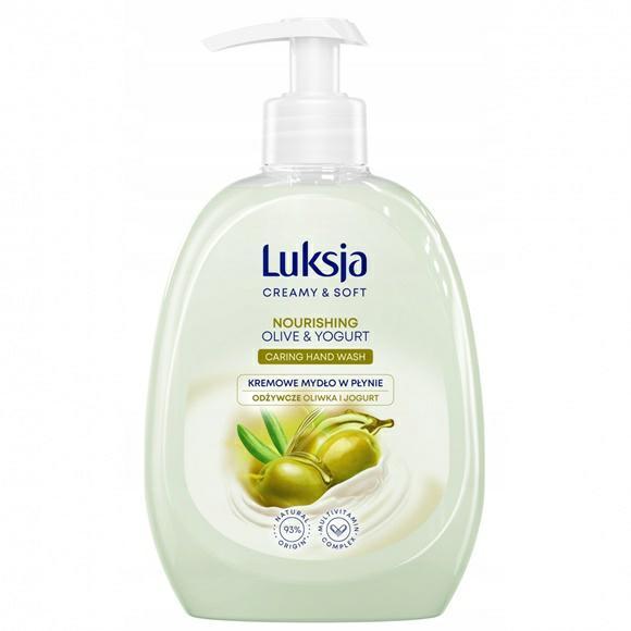 Mydło w płynie 500ml z dozownikiem Oliwka i Jogurt Luksja