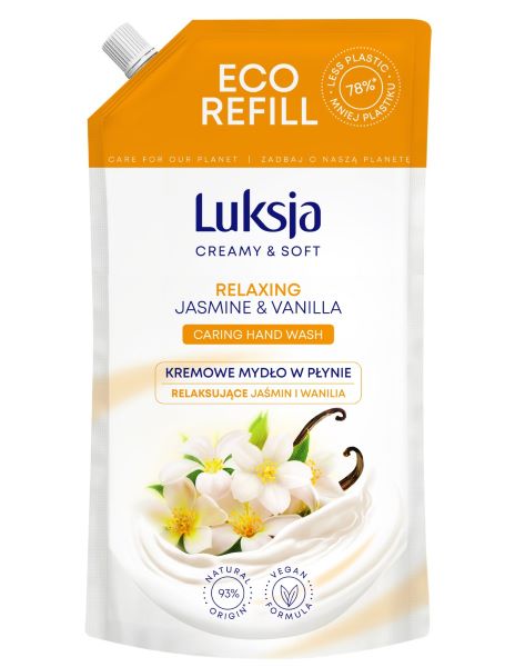 Mydło w płynie 900ml Jasmine Luksja - zapas