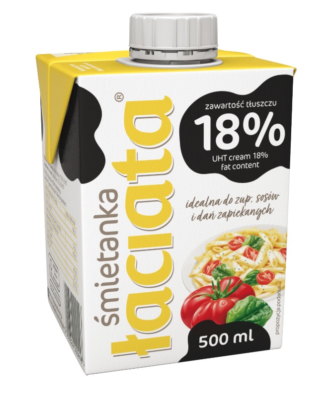 Śmietana Łaciata UTH 18% 500 ml