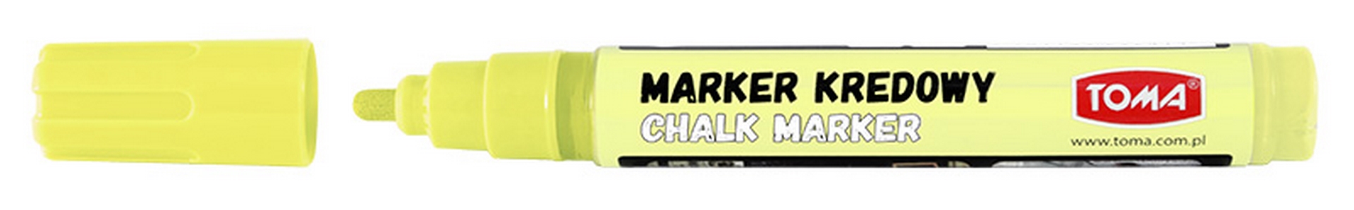 Marker kredowy Toma TO-292 pastelowy żółty 4,5mm