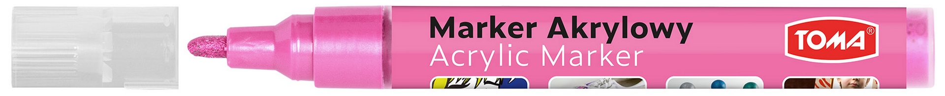 Marker akrylowy różowy TO-402 Toma