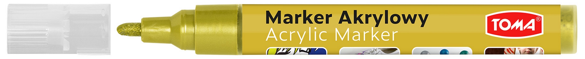 Marker akrylowy złoty TO-402 Toma