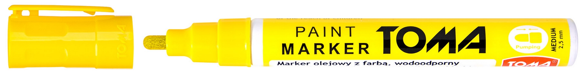 Marker olejowy Toma TO-440 żółty neonowy