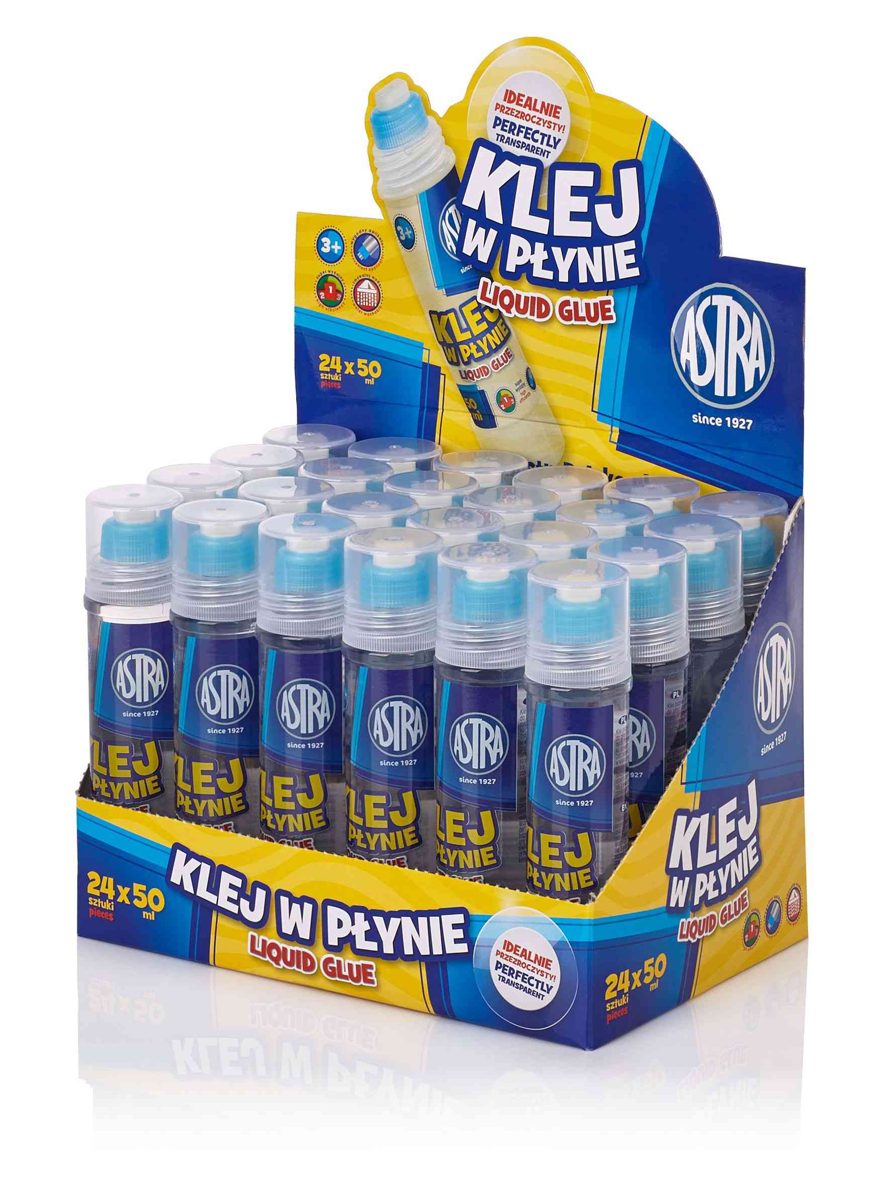 Klej w płynie bezbarwny 50ml Astra 401117001