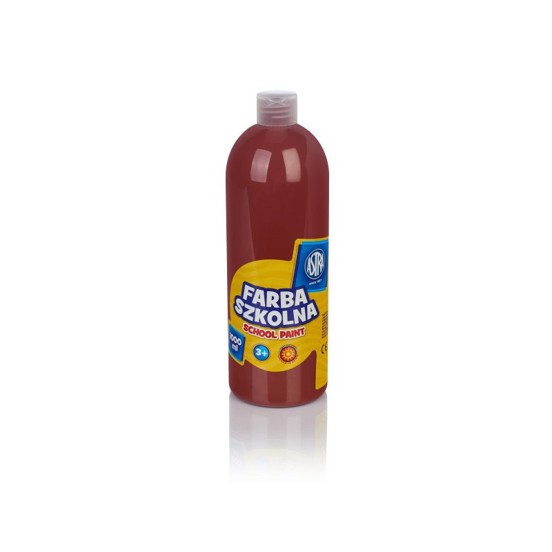Farba szkolna Astra 1000 ml brązowa