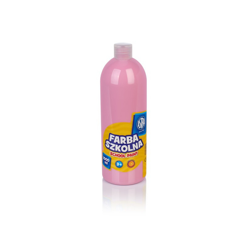 Farba szkolna Astra 1000 ml różowa jasna