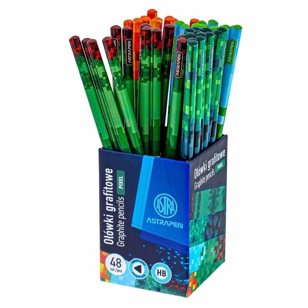 Ołówek grafitowy trójkątny HB Pixel one Astrapen