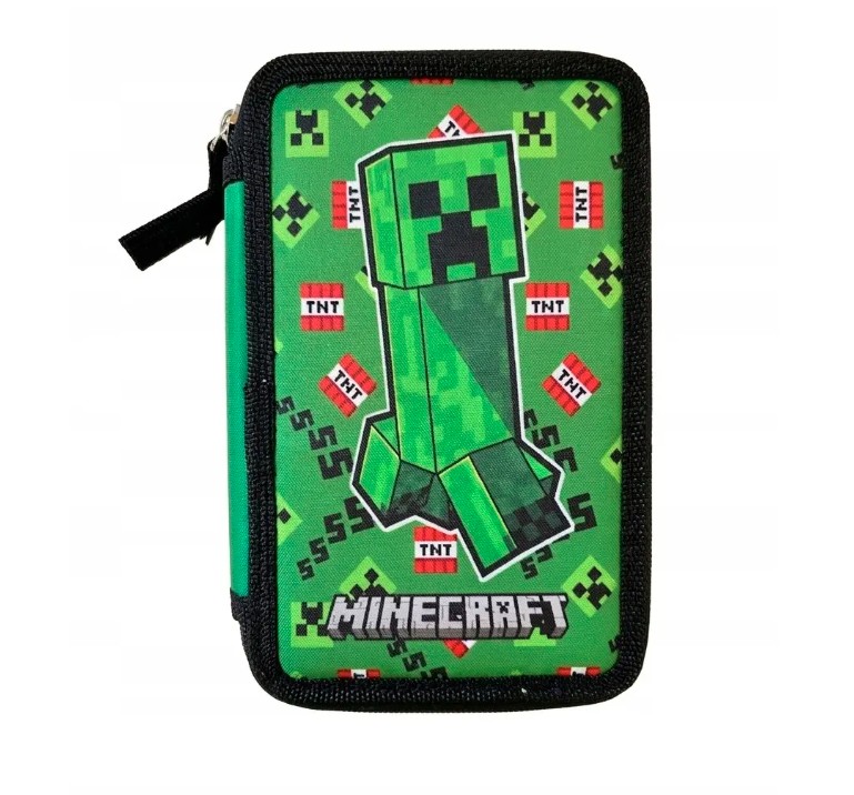 Piórnik dwukomorowy z wyposażeniem MINECRAFT 503026073 Astra