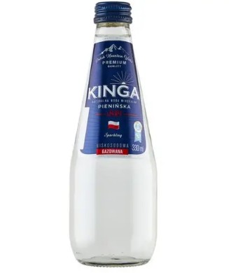 Woda Kinga Pienińska gaz. 330ml szkło (butelka biała)