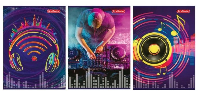 Brulion A5/96k linia Music 9580713 Herlitz