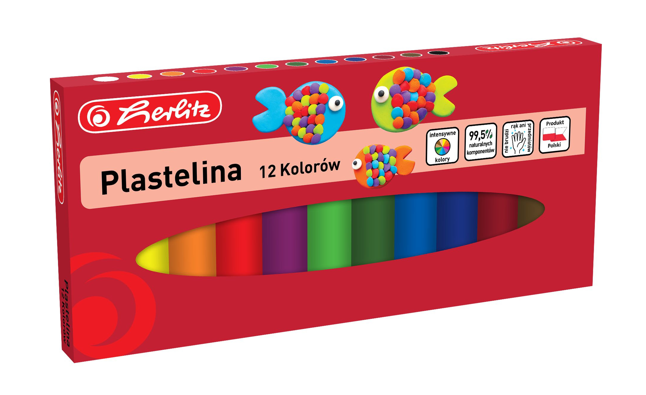Plastelina 12kol. 0009588559 Herlitz