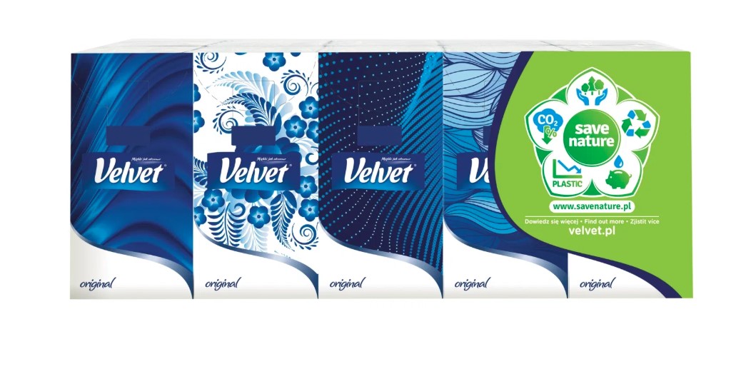 Chusteczki  higieniczne 9x10 pakiet Velvet