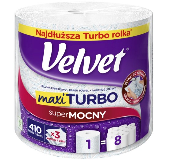 Ręcznik kuch. Velvet Turbo Maxi 3w (1szt)