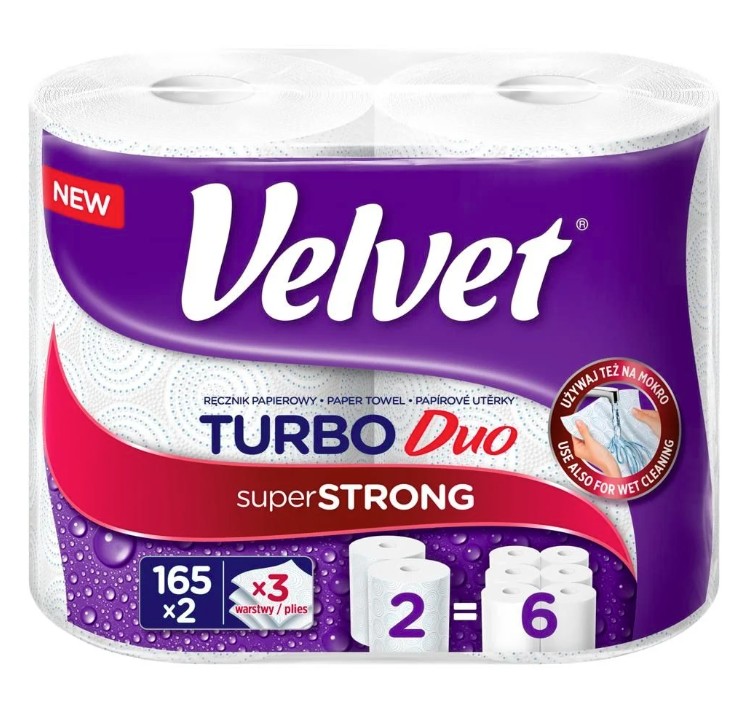 Ręcznik papierowy Velvet Turbo Duo 2szt
