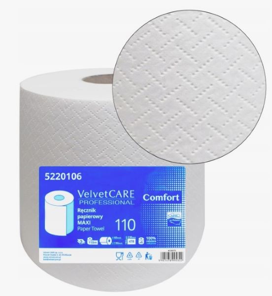 Ręcznik Velvet Professional Jumbo Maxi 110 biały
